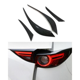 ANUNFRRE Car Accessories Fit for Mazda CX-5 CX5 2017-2022 ABS Exterior Tail Light Lamp Cover Trim (Carbon Fiber) 4PCS Set