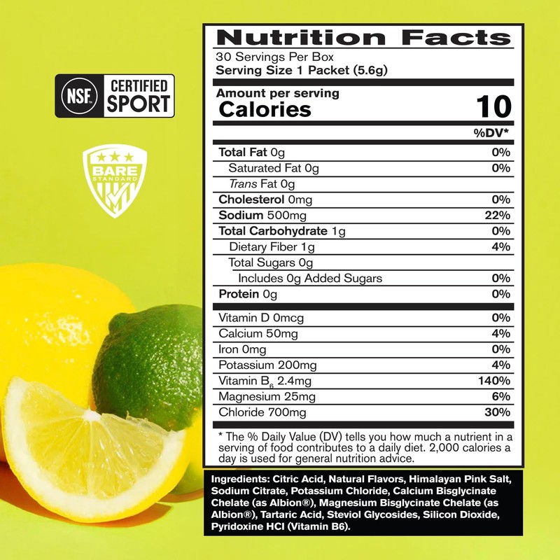 BARE PERFORMANCE NUTRITION BPN Electrolytes Go Packs Hydration Drink Mix