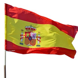 European 2024 World Cup International Flags - 90x150 cm - with Pole Loop - Flag (Spain, 90x150cm)