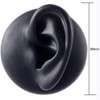Black Soft Silicone Human Ear Mouth Eye Tongue Navel Model