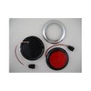 United Pacific Red 10 LED 4" Round Surface Mount Stop
