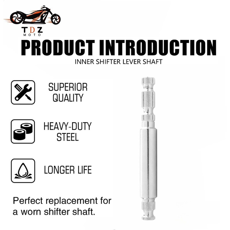 TDZ MOTO Steel Inner Shifter Lever Shaft Fit for Harley