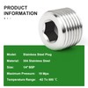 TAISHER 10 Pcs 304 Stainless Steel Internal Hex Thread Socket