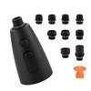 WOWOW Kitchen Faucet Head Replacement Matte Black，3 Function Pull Out
