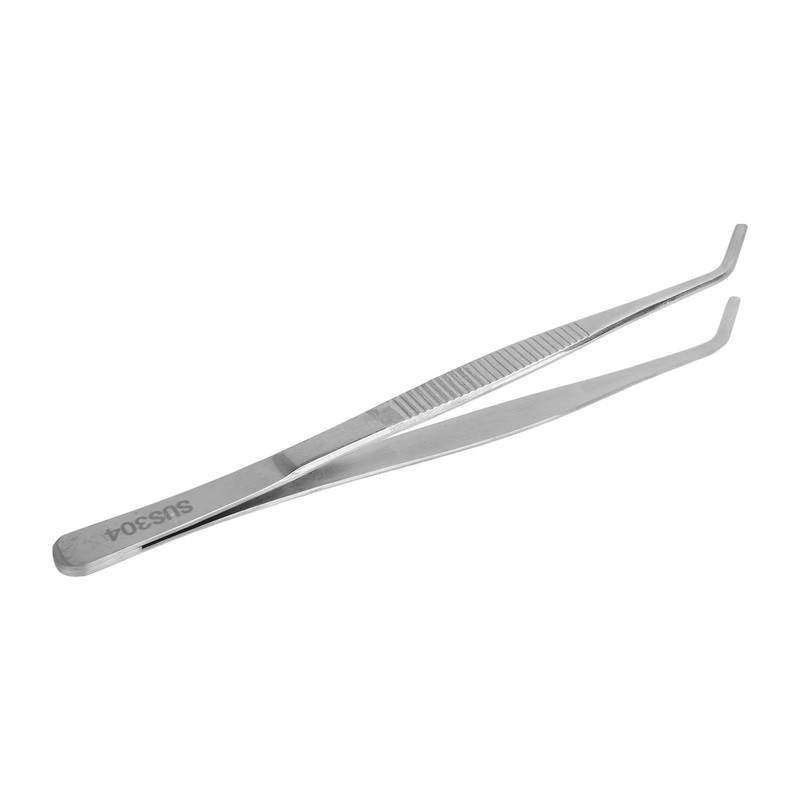 Laboratory Tweezer High Accuracy 304 Stainless Steel Serrated Edge 20cm