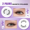 Magnetic Eyelashes with Applicator Natural Look Reusable Magnetic Lashes No