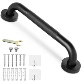 Φ:32MM Grab Bar Rail, 16inch Non-Slip Bathroom Chrome Grab Rail, 304 Stainless Steel Disability Auxiliary Handle, Safety Handle for Kitchen Bedroom Bathtub, Shower, Steps, Indoor/Outdoor