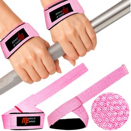 MuscleForge Weight Lifting Wrist Straps for Women - Wrist Straps Weightlifting for Women for Heavy Lifts - Gym Wrist Straps for Deadlift & Powerlifting - Weight Lifting Straps for Men & Women 2 PCS