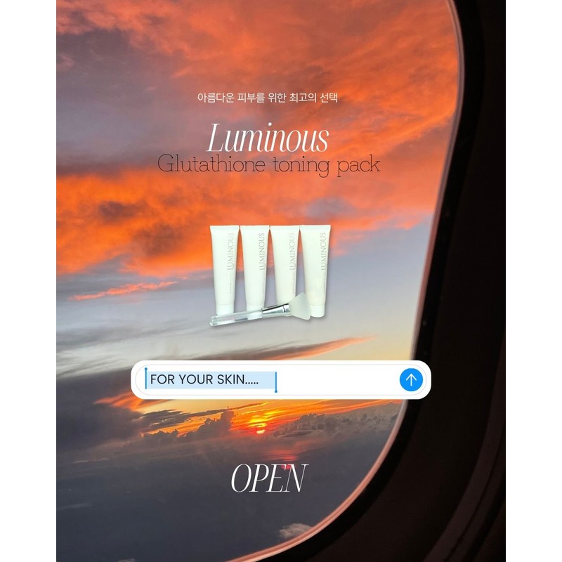 Luminous Glutathione Whitening Peel-Off Pack Glutathione Pack 1 set /