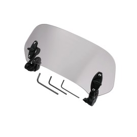 ACROPIX 28.5cm Motorcycle Windshield Motorcycle Wind Deflector Grey Lens Adjustable Clip Windshield Extension Universal Fit for Most Motorcycle Scooter Car Parts