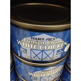 Trader Joe's Premium Chunk White Chicken in Water 12.5 Oz 98% Fat Free