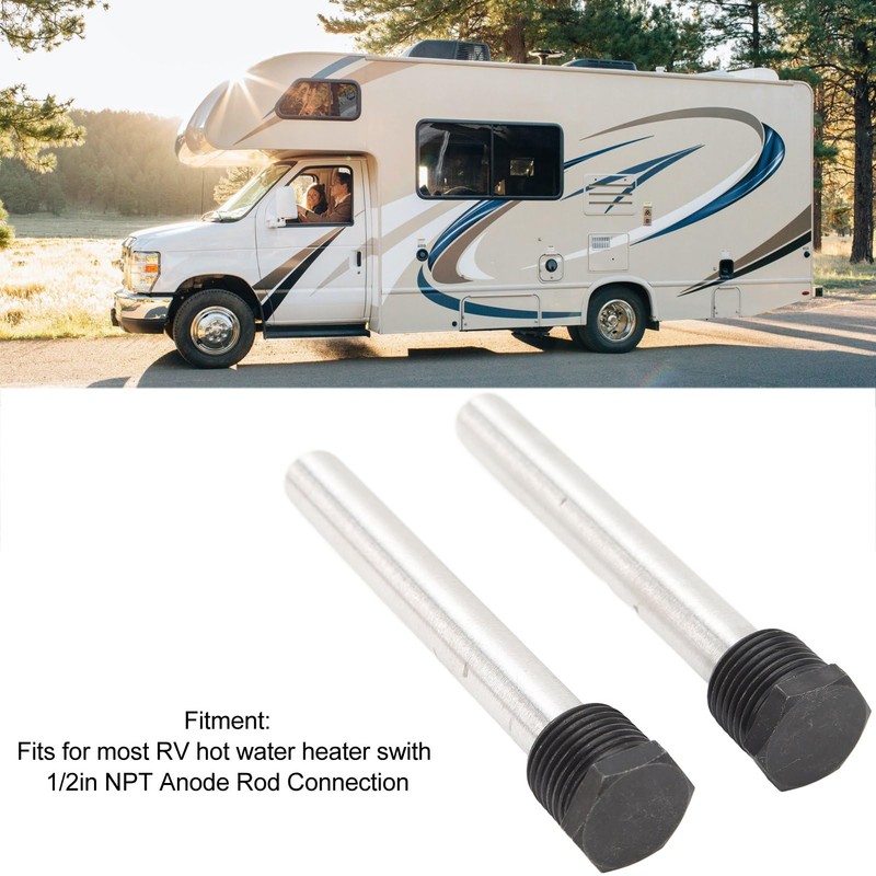 RV Water Heater Anode Rods, 2 Anode Rods wth PTFE