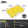 waku fimac Light Game Tackle Box Double-Sided Storage Divider Lure