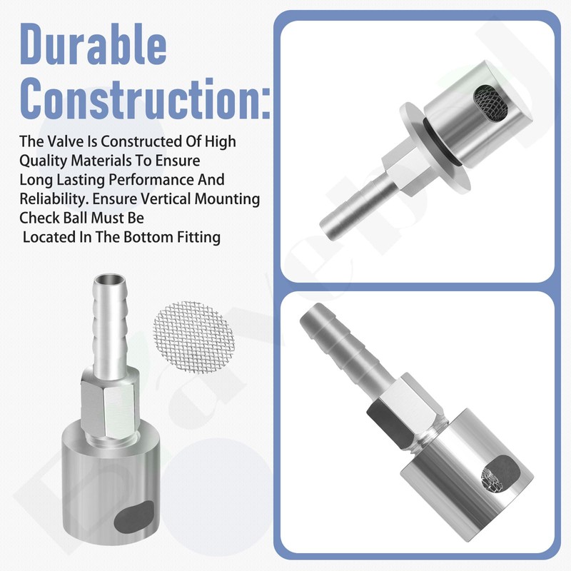 Remote Mount Vent Valve for Fuel Tanks - w/Mounting Valve
