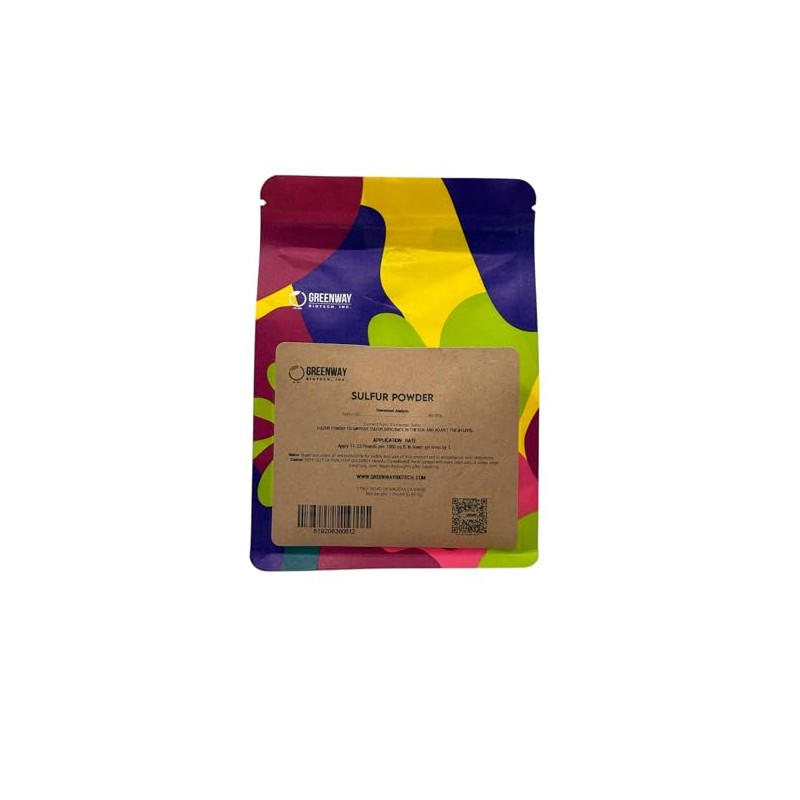 Greenway Biotech, Inc. Organic Sulfur Powder Fertilizer for Plants -