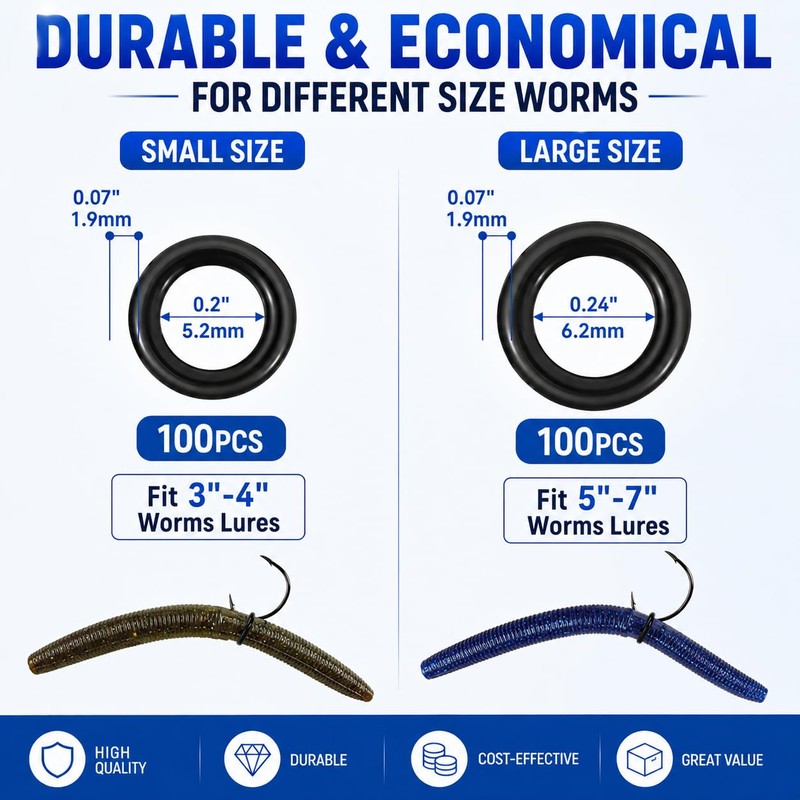 Wacky Rig Tool & Soft Silicone O-Rings Kit – Easy