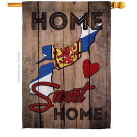 Ornament Collection H191174-P3 Canada Provinces Nova Scotia Home Sweet Home Flags of The World Canada Provinces Impressions Decorative Vertical 28" x 40" House Flag Printed in USA Multi-Color