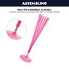 Party Essentials N51029 Hard Plastic Two Piece Champagne Flutes, 10