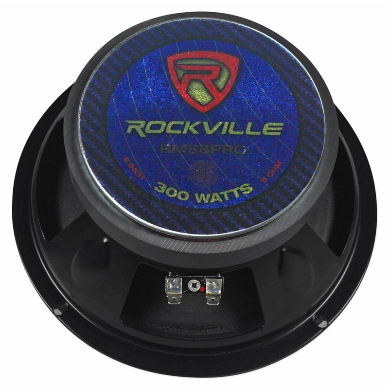Rockville RM88PRO 8" 8 Ohm SPL Competition Midrange Car Speaker,