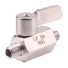 DERNORD Stainless Ball Valve - 1/8 Inch NPT Thread Male