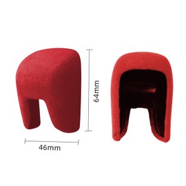 GCZCC Car Shift Knob Cover for Honda Civic 2022-2025 Accessories Compatible with 10th Accord 2018-2025 CRV HRV 2023-2026 Suede Center Console Gear Stick Covers-Red