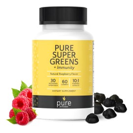 Pure Formulated Super Greens Multivitamin Gummies 60 Pzas