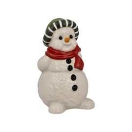 Goebel Snowman Figurine My Favourite Hat Stoneware 66-704-17-1, White
