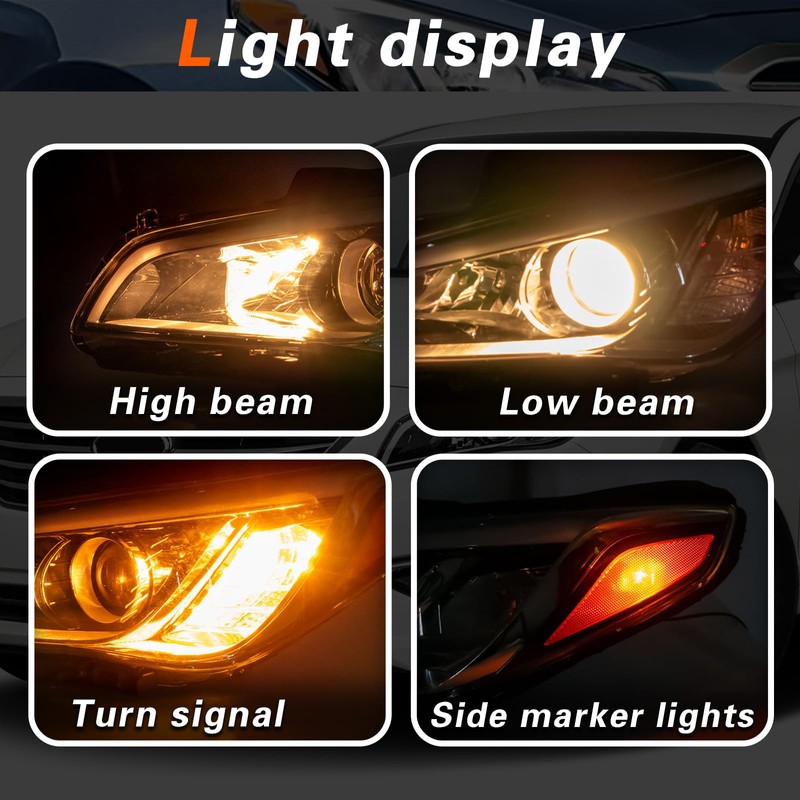 TODO Headlight Assembly Compatible with 2015 2016 2017 Sonata, Headlamp
