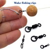 9KM DWLIFE Fishing Flexi Ring Swivels 30Pcs High Strength Micro