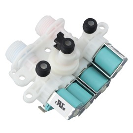 W11096267 Washing Machine Water Inlet Valve - OEM Replacement for May-tag Models, 3 Push Valves, 2 Threaded Valves (Hot & Cold), 4 Solenoid Valves, Fixes F8/E1/LF/LO/FL Errors