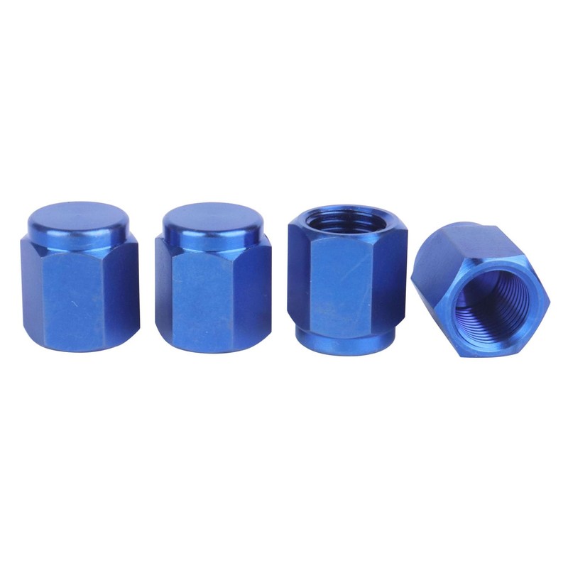 UHDFBDHF 4 PCS Titanium Metal Tire Valve Stem Caps, Dust