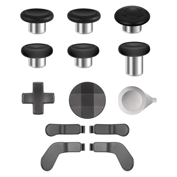 Accessories for Xbox Elite Controller Series 2-13 in 1 Replacement Paddles Thumbsticks Joystick Analog Sticks Parts Repair Kit Component Set with 2 D-Pads, 1 Tool