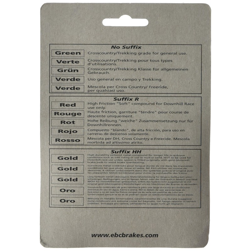 EBC Brakes CFA310 Disc Brake Pads, Compatible with Hope Mono