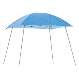 Canopy Tent, 8.5’x8.5’ Pop Up Canopy 1-Person Setup Beach Tent Outdoor Party Tent with Carrying Bag Durable Instant Shelter Ez Up Portable Gazebo Sports Shelter for Patio Deck Garden (Blue Stripe)