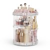 Rosoenvi Rotating Makeup Organizer, 360° Spinning Skincare Organizers, Adjustable Layer