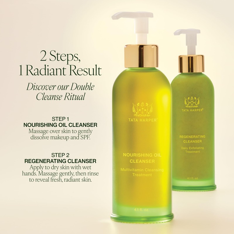 Tata Harper Nourishing Oil Cleanser, Gentle Makeup Removing Cleanser, For