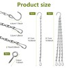 Lechengjia Pack of 9 Chains for Hanging, Hanging Basket Chains,