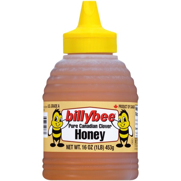 Billy Bee Pure Canadian Clover Honey, 16 oz (Pack of 6)