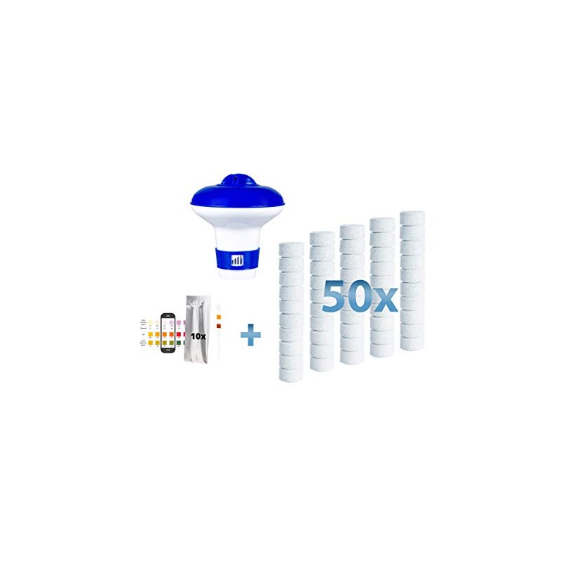 BLUEWATER 50 x 20g MULTIFUNCTIONAL WITH DISPENSER AND TEST STRIPS