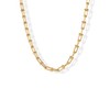 PAVOI 14K Gold Plated Paperclip Chain Link Necklace for Women