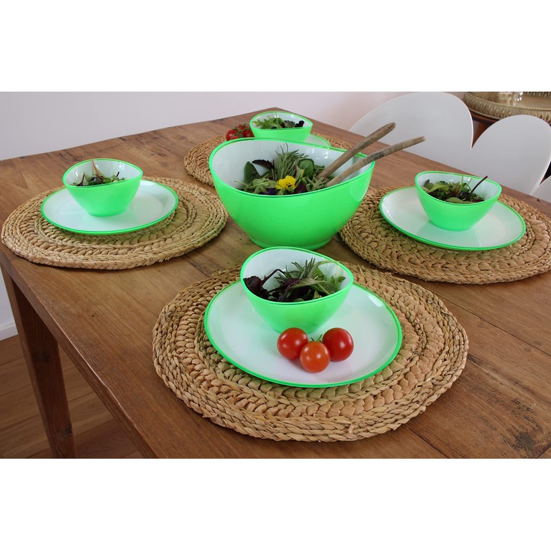 Linden Berg Round Salad Plate (Green)