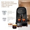 HAILASRE 2 Pcs Reusable Stainless Steel Coffee Capsules Compatible with