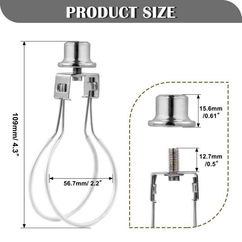 Lamp Shade Holder,Lamp Shade Light Bulb Clip Adapter,Clip On Lampshade