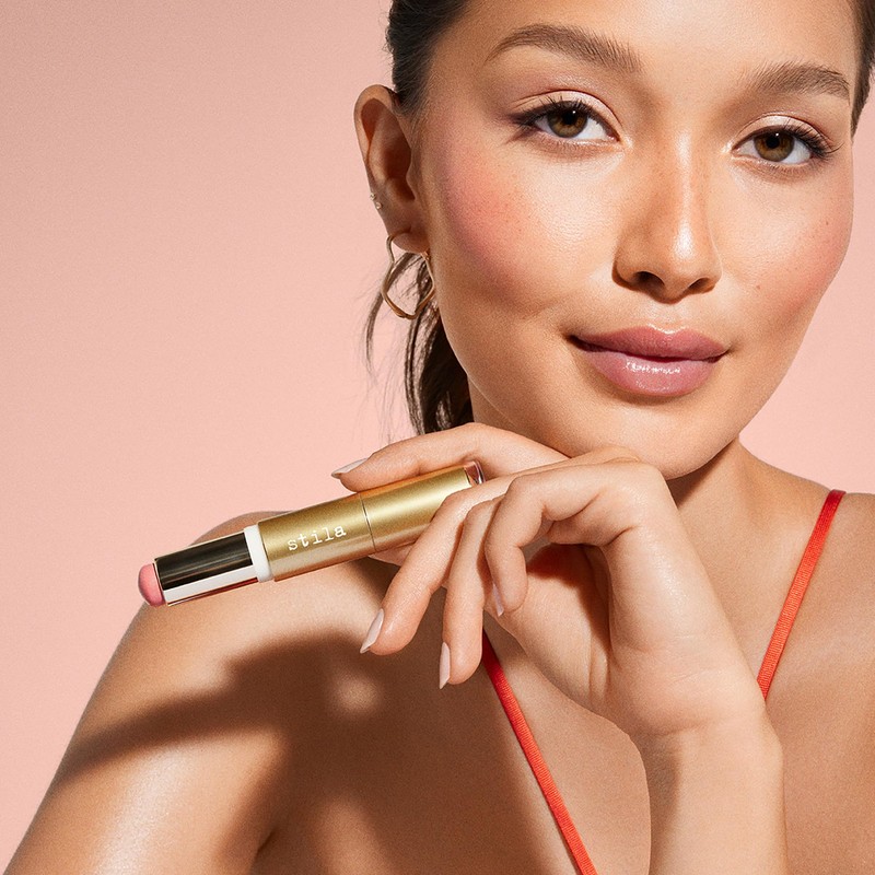 Stila Blush & Bronze Hydro-Blur Cheek Duo, Grapefruit & Caramel