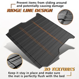 TripleAliners Truck Mat Compatible with 2022-2026 Rivian R1T Accessories, Truck Bed Mat Heavy Duty Custom Fit All Weather Protection TPE Pickup Liner