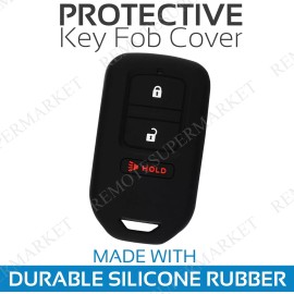 RemoteSuperMarket Key Fob Cover For 2015 2016 2017 2018 Honda Fit Remote Case Skin Jacket