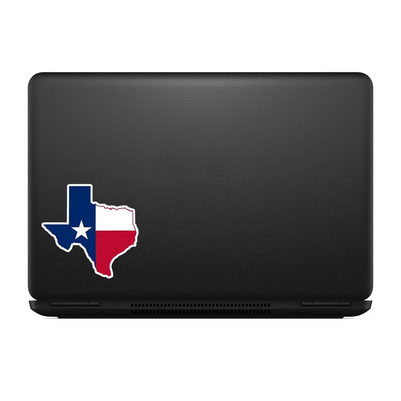 Texas State Map Flag Sticker Decal Notebook Car Laptop 4"