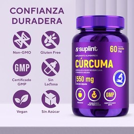 Cúrcuma con Pimienta Negra 1569 mg por Porción – Suplemento Alimenticio Vegano, Sin OGM y Sin Gluten – 60 Cápsulas – Ingredientes Naturales – Fórmula 