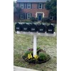 Handy Post for 5 S,M,L Mailboxes, 42-in x 54-in, Heavy