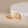18k Gold Cartilage Hoop Earring Huggie Earrings for Women Hoop